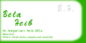 bela heib business card